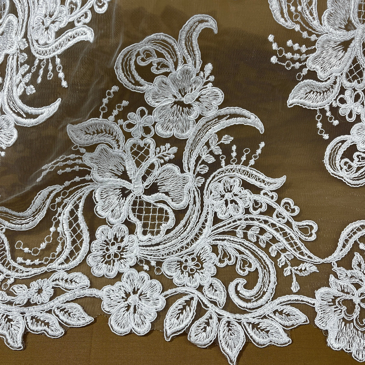 Corded Lace Trimming 15" Wide