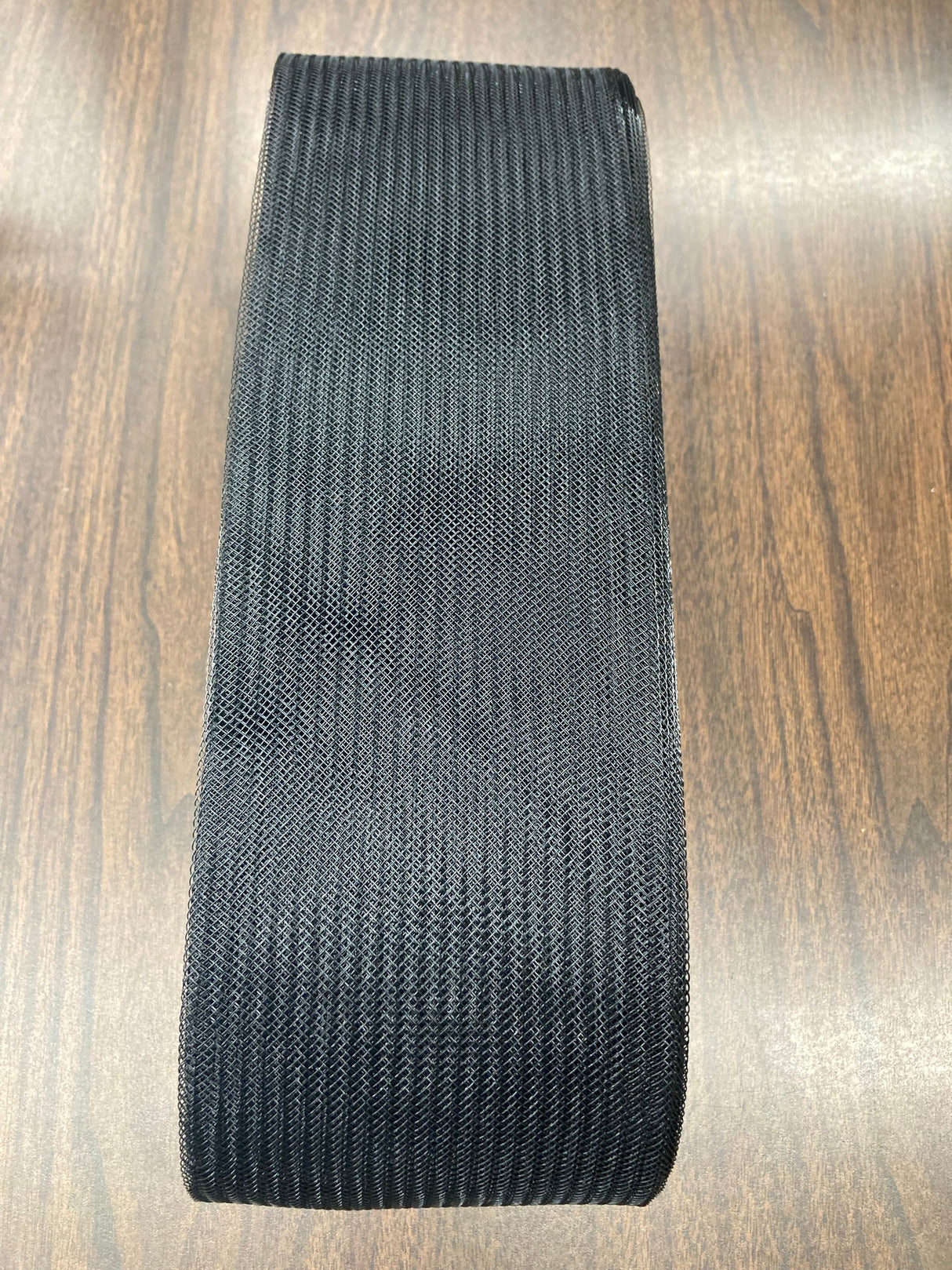 4" Wide Horsehair Braid Boning 100 Percent Nylon Fabric - Black, Ivory, White, 4" Width (1 Yard)