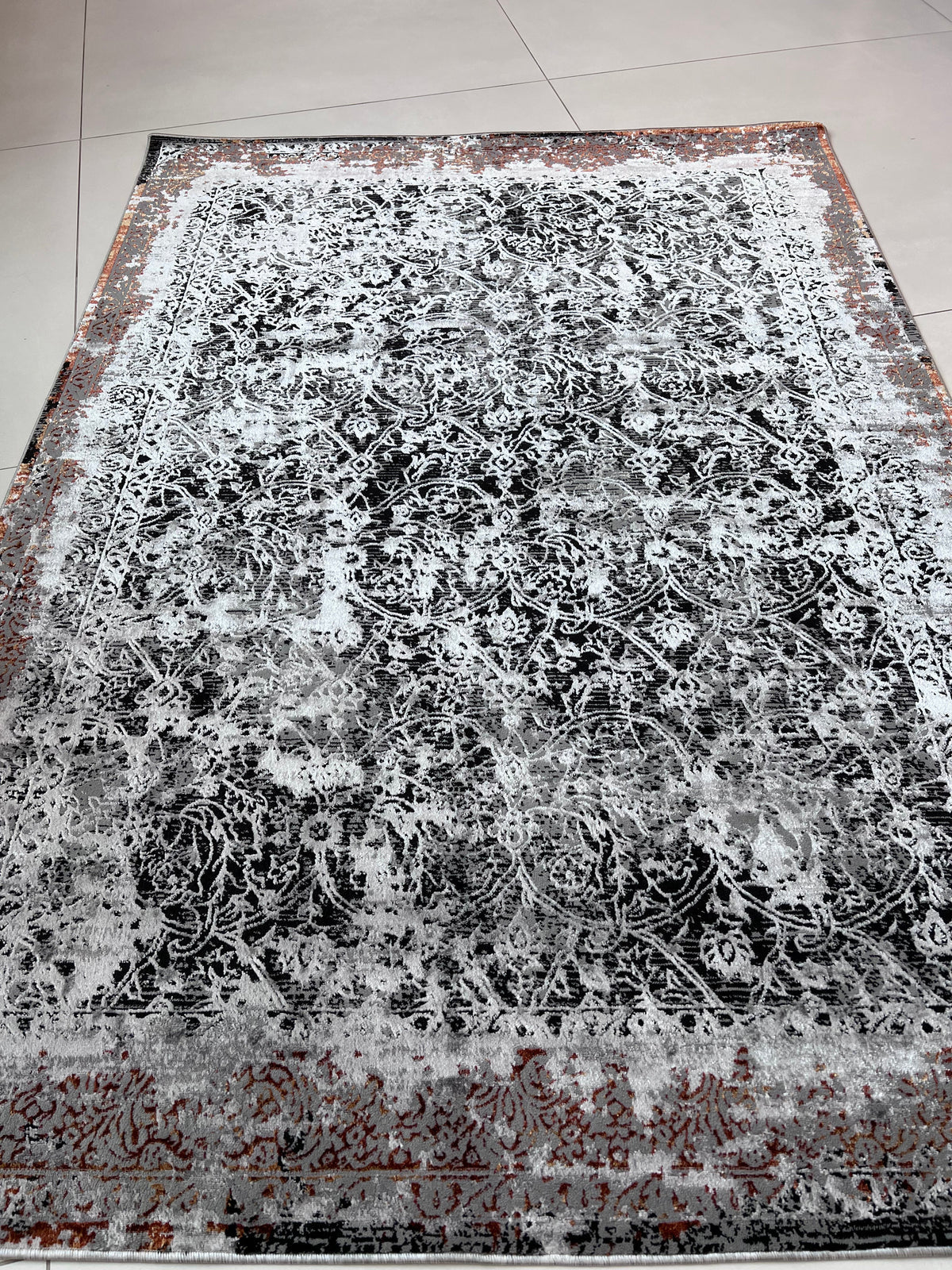 Chromatic Elegance Foldable Flat Weave Area Rug with Shifting Hues