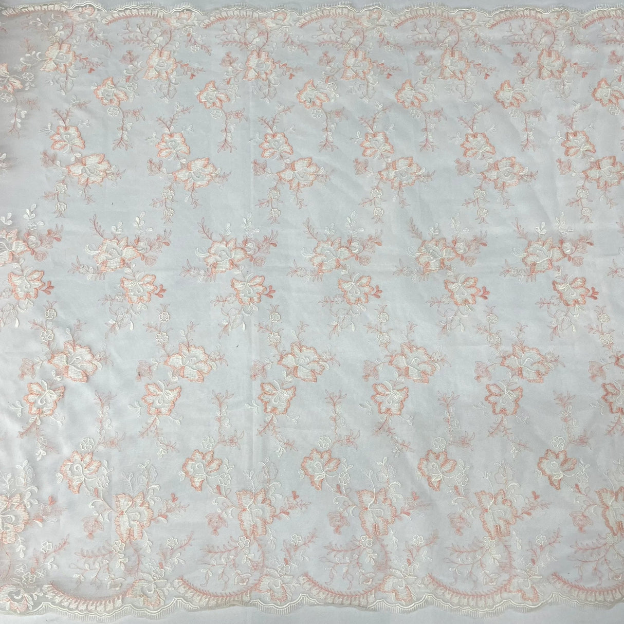 Embroidered Lace Mesh Floral