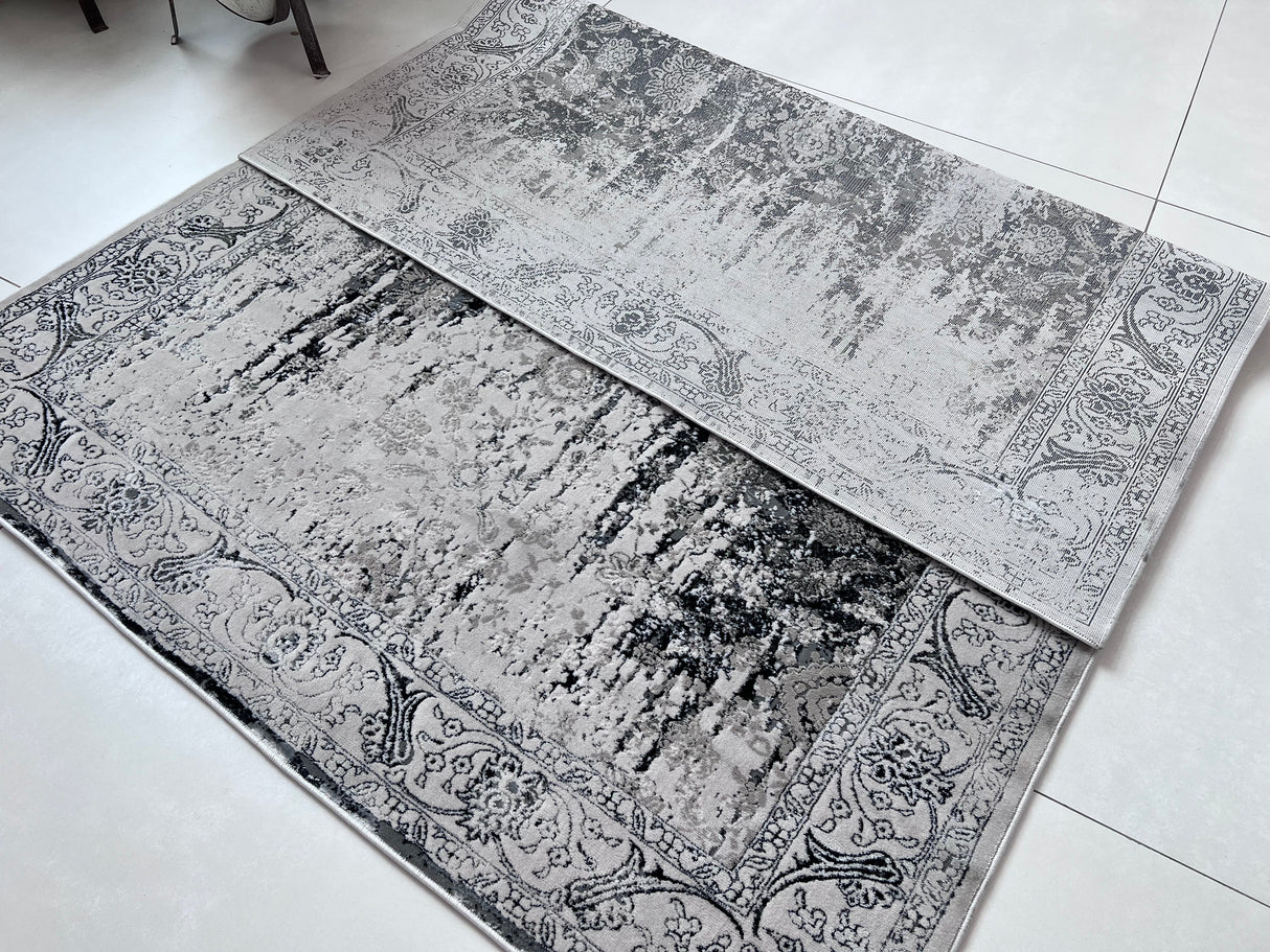 Color-Shifting Foldable Flat Weave Area Rug - 60% Polypropylene 40% Polyester Fabric - Shifting Hues, KV68, 7'9" X 10'2" (1 Rug)