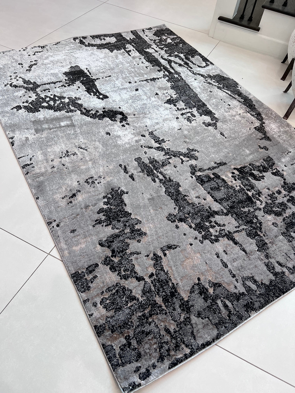 DEV309 Polypropylene Polyester Area Rug - Color Shifting Flat Weave, 5' 4" X 7' 8", 8' X 11" (1 Unit)