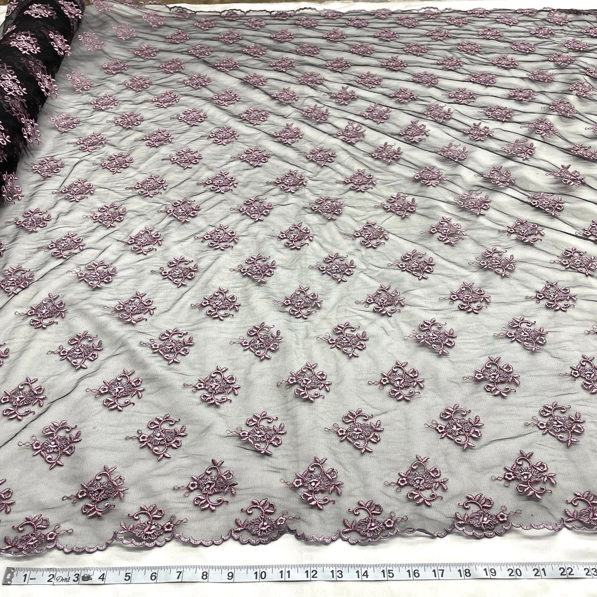 Beaded Embroidered Lace Mesh