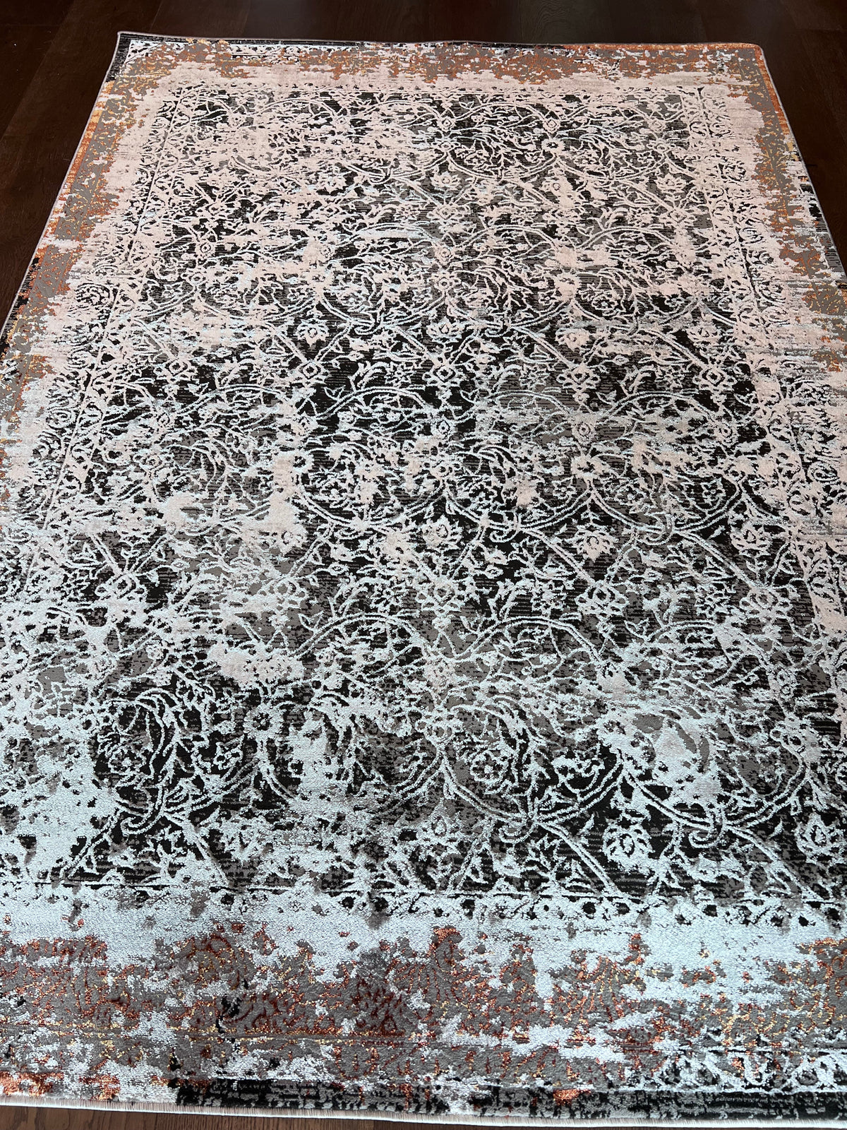 Chromatic Elegance Foldable Flat Weave Area Rug with Shifting Hues