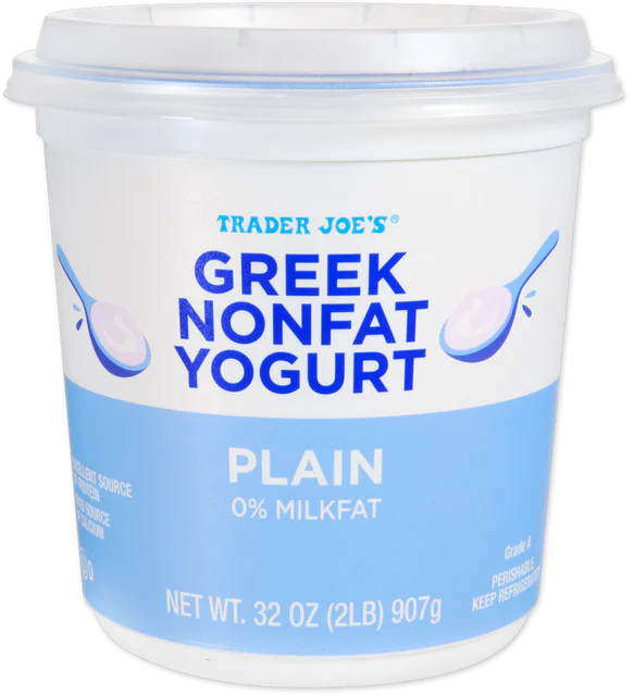 Plain Nonfat Greek Yogurt High Protein Fat Free Yogurt 32 Oz