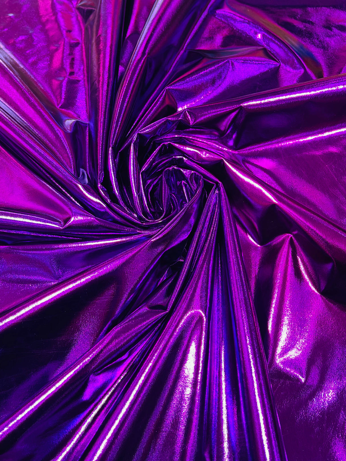 Metallic Foil Lame Spandex Fabric - Metallic Finish, 54" Width (1 Yard)