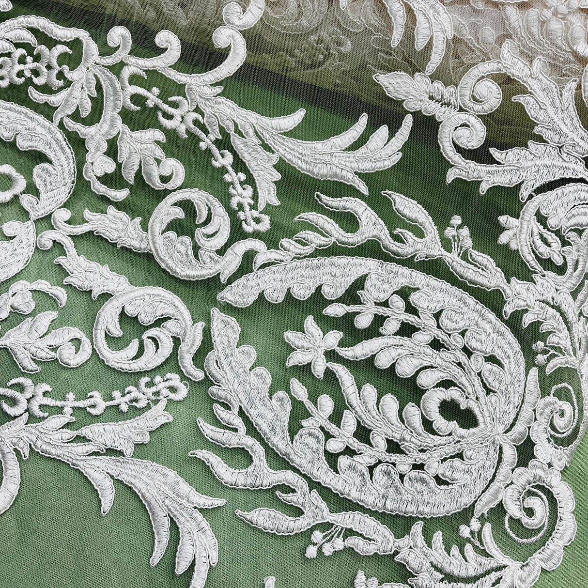 Embroidered Lace Bridal Fabric
