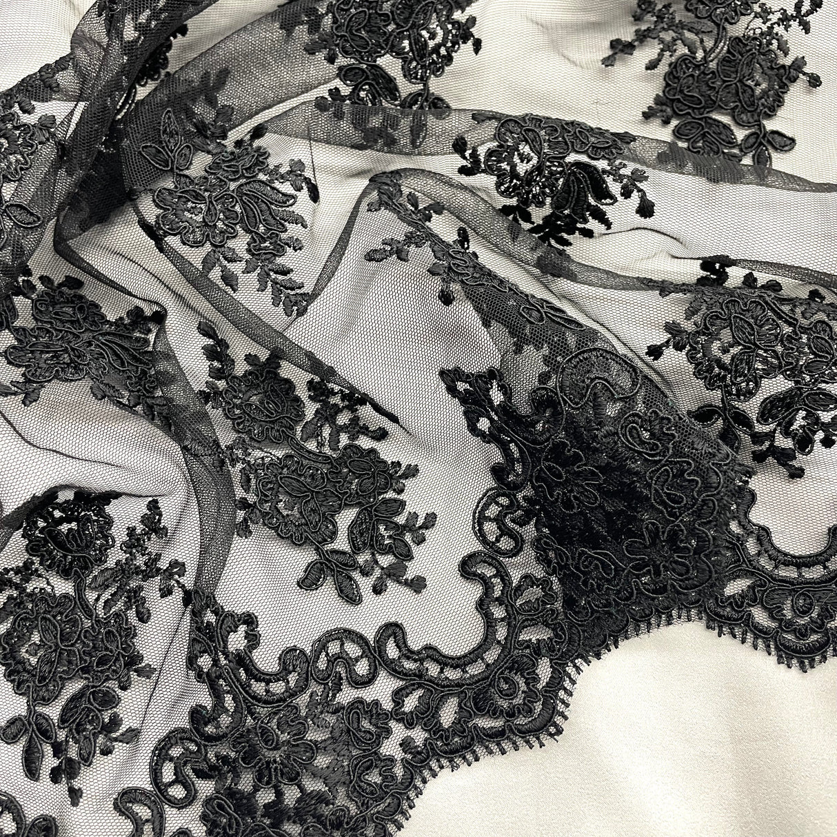 Corded Bridal Lace Fabric 52" Wide