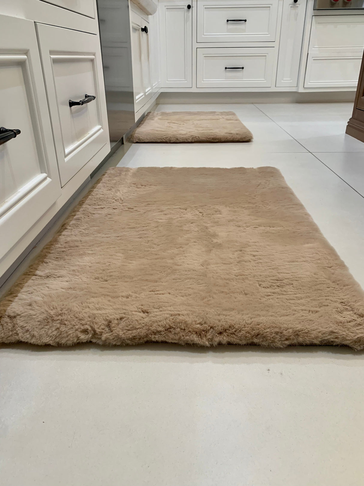 Faux Fur Rug Fabric - Charcoal Gray, 2' X 3' (1 Piece)