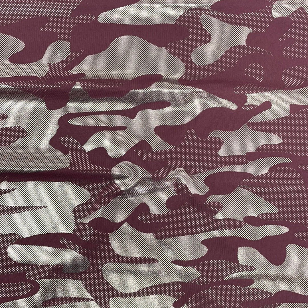 Foil Printed Compression Spandex Camouflage