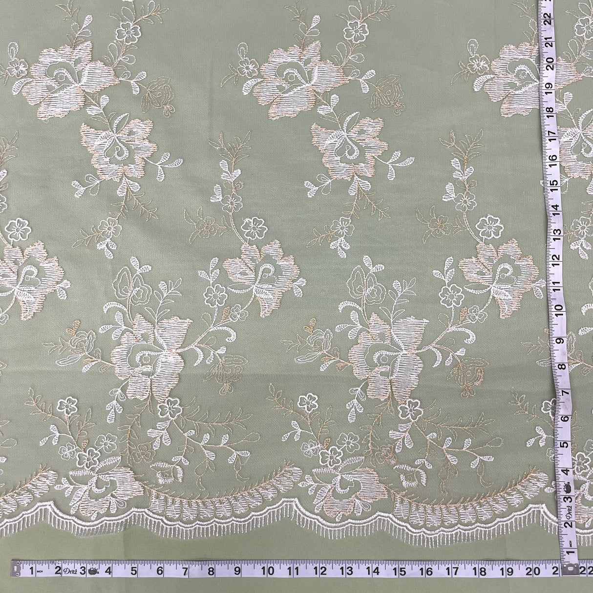 Embroidered Lace Mesh Floral