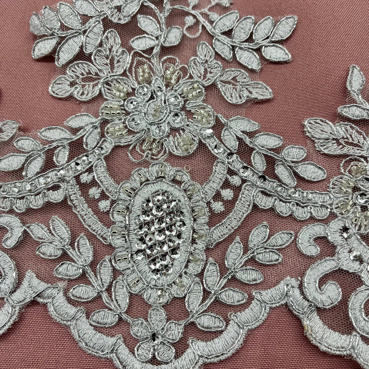 Beaded Corded Lace Trimming