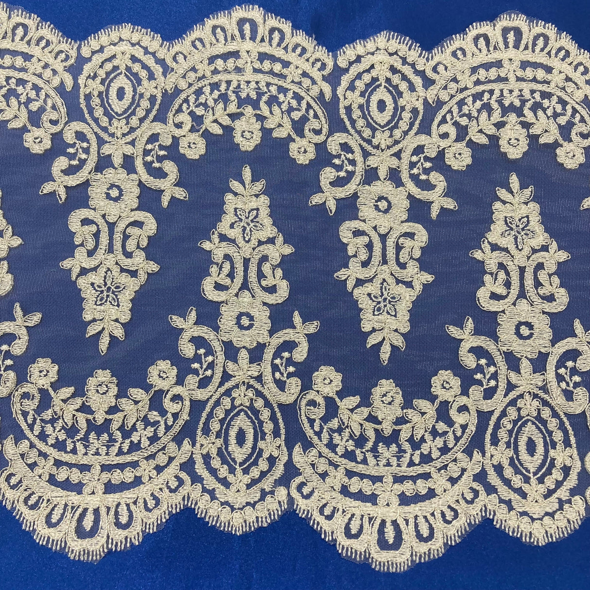 Polyester Lace Trimming Corded Double-Sided 13"