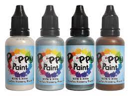 Poppy Paint Pearlescent Pearl Kit – 4 Pack, 30 ml Bottles