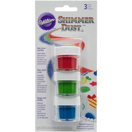 Wilton Primary Shimmer Dust Food Decorative Set – 3-Pack