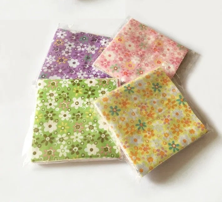 Plain Print Cotton Fabric Stash Charm Packs No Repeat Design Tissu Cloth 30pcs/lot 10cmx10cm for Patchwork DIY Quilting Tilda