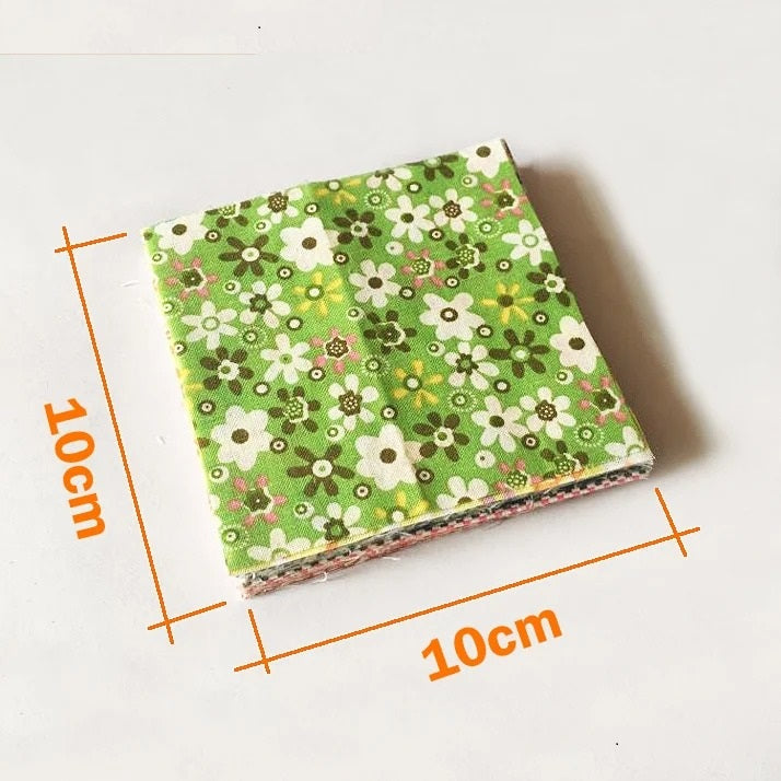 Plain Print Cotton Fabric Stash Charm Packs No Repeat Design Tissu Cloth 30pcs/lot 10cmx10cm for Patchwork DIY Quilting Tilda