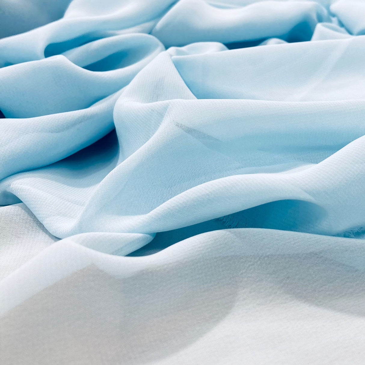 1 Yard Rose Powder Chiffon Fabric 60" Wide Lightweight Sheer Material 100% Polyester Bridal & Formal Wear