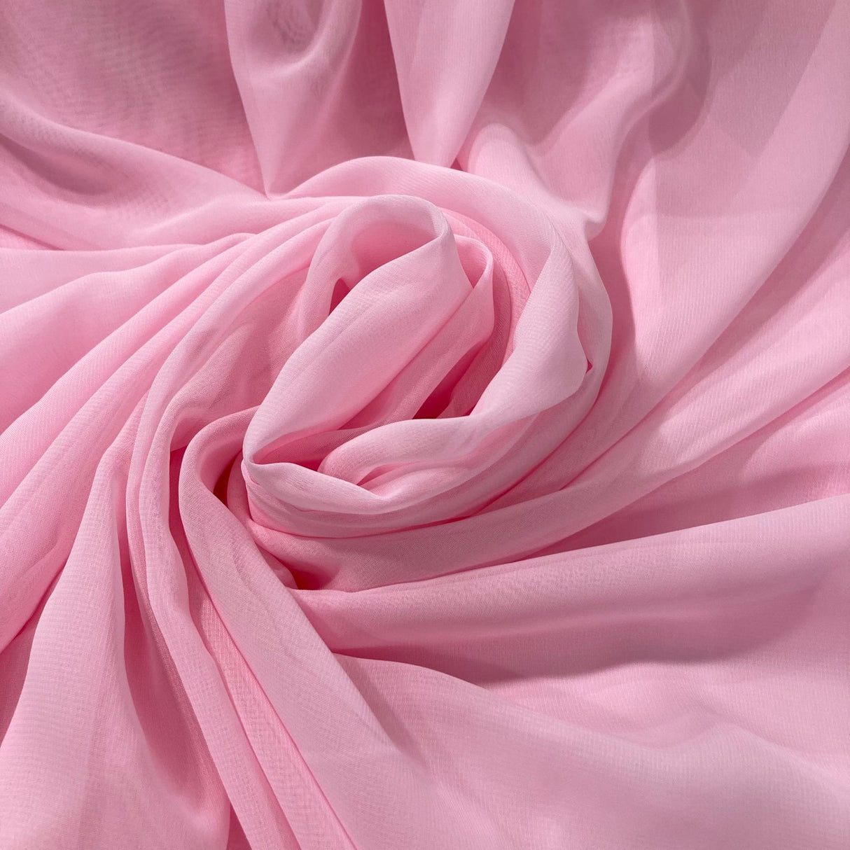 1 Yard Rose Powder Chiffon Fabric Soft Lightweight Sheer Material for Dresses Scarves and Event Décor 60 Inch Width