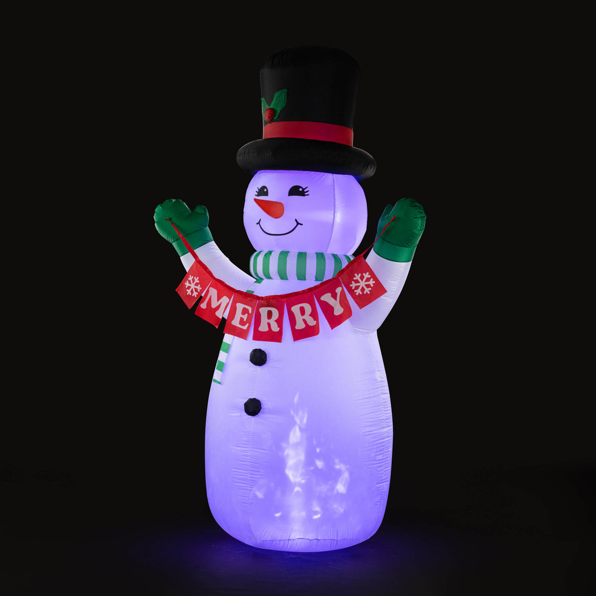 Mr. Christmas 10' Outdoor Lit Inflatable - Merry Snowman