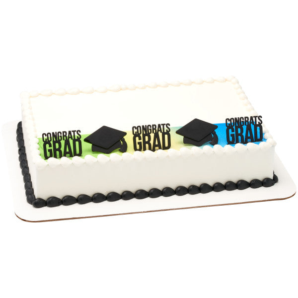 Graduation Icon Congrats Grad Cupcake Cake Pics - set of 144