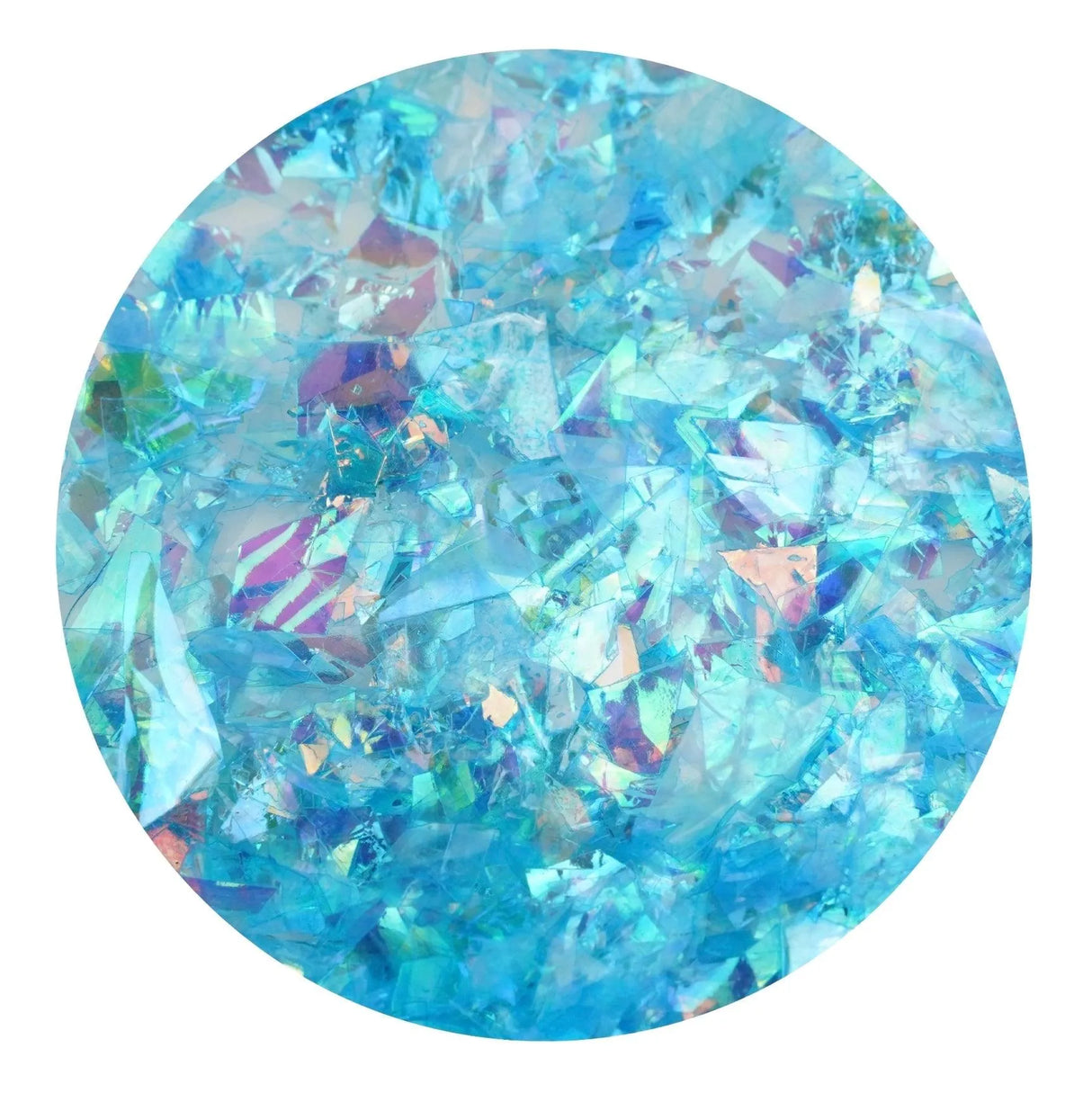 Iridescent Fractured Flakes - Light Blue (3.5 oz Bag)