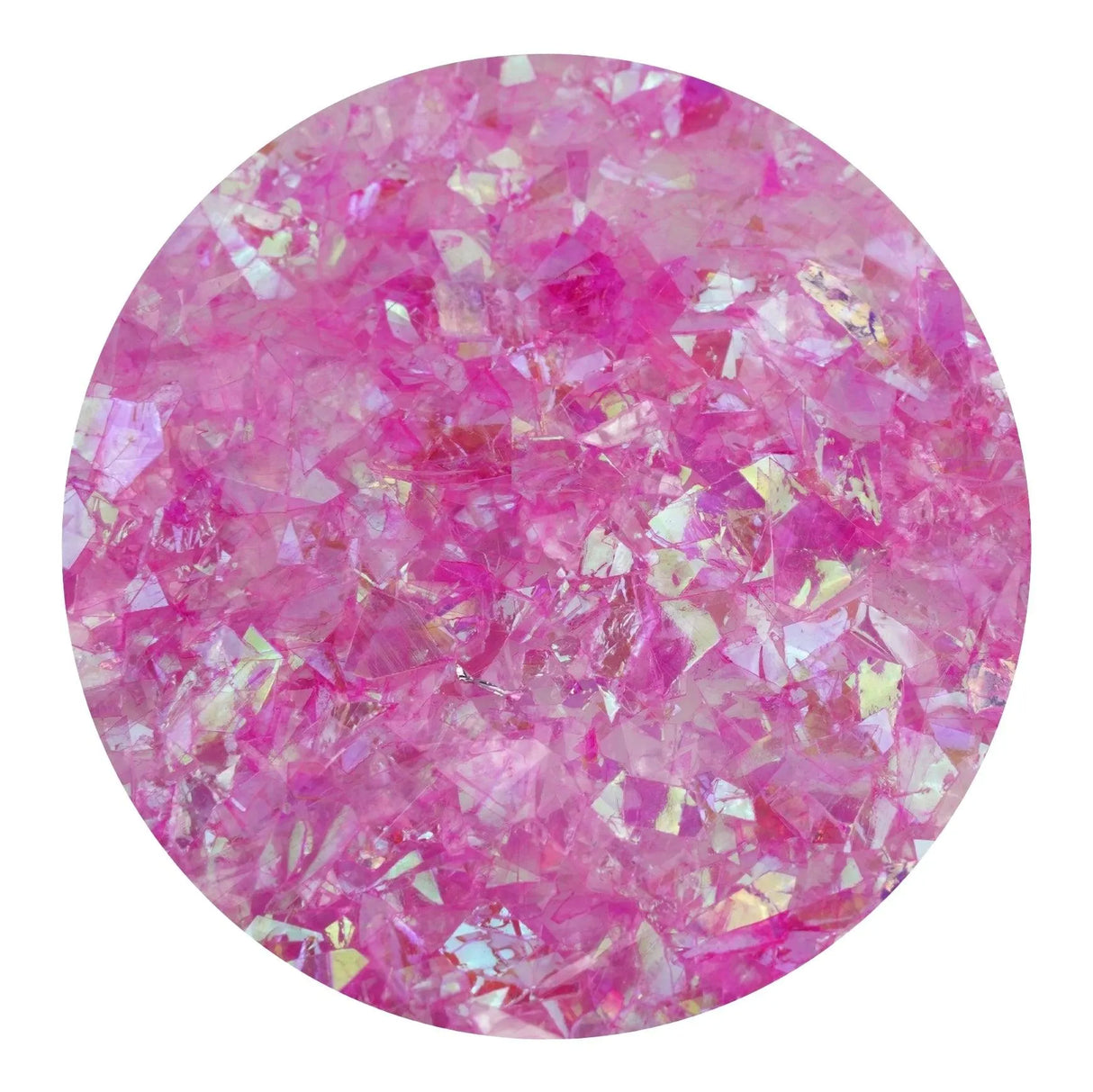 Iridescent Fractured Flakes - Pink (3.5 oz Bag)