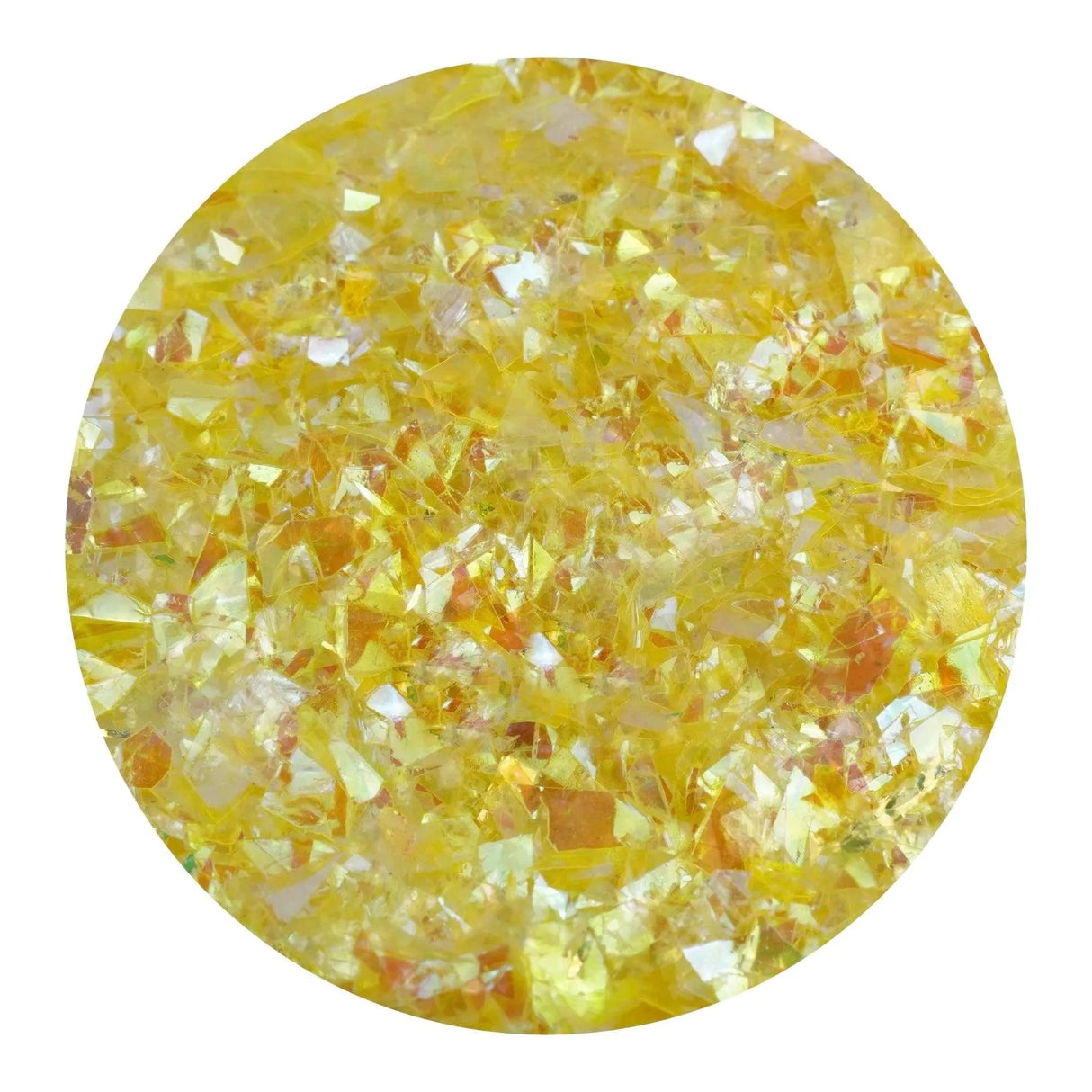 Iridescent Fractured Flakes - Yellow (3.5 oz Bag)