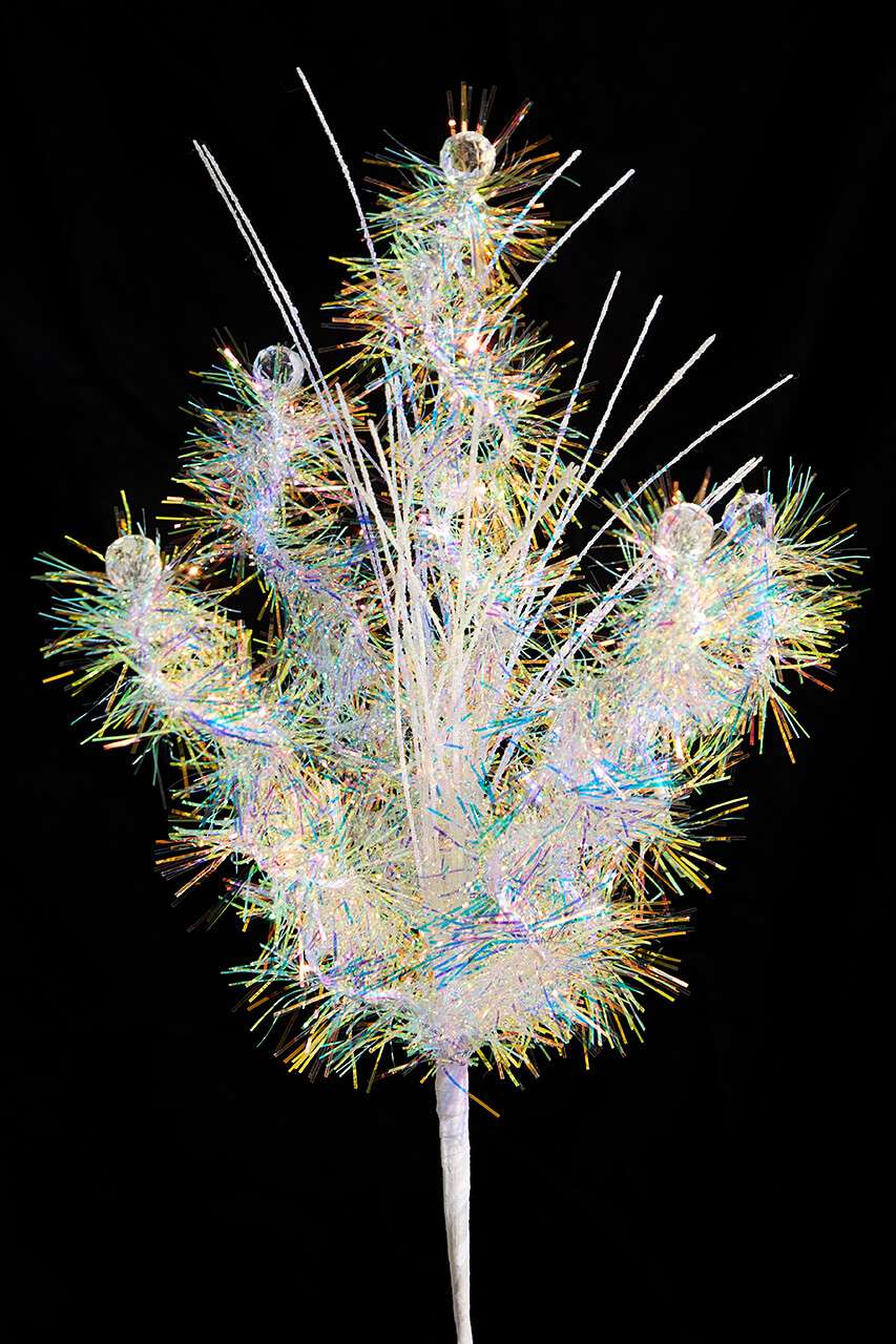 21.5" Iridescent Grass Spray