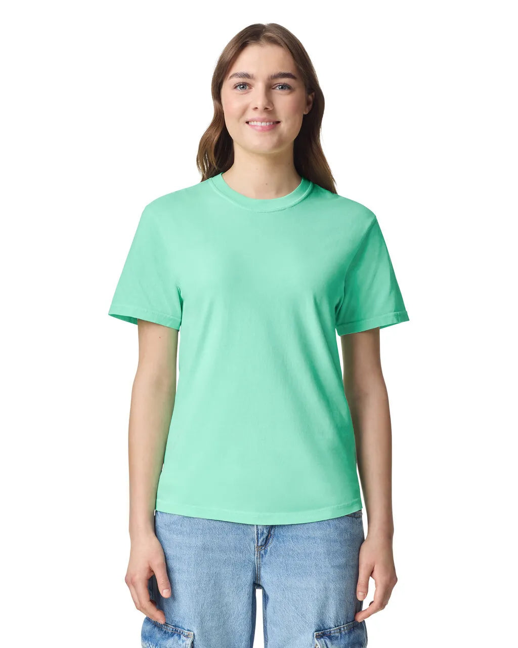 Comfort Colors 1717 Adult Tee Cotton Fabric - Island Reef, Semi-Fitted, 4.5 Oz/Yd² (1 Piece)