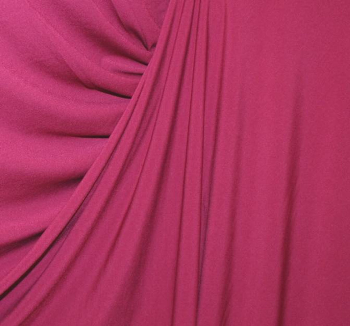 1 Yard Fuchsia ITY Knit Apparel Fabric 58 Inch Width