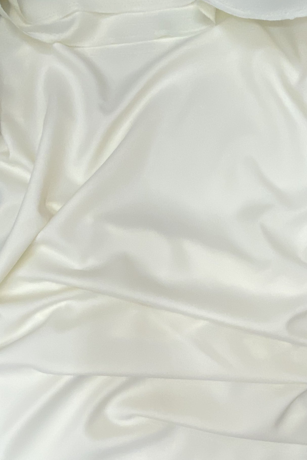 Gabardine Polyester Fabric - Ivory, Heavy Weight, 59/60" Width (1 Yard)