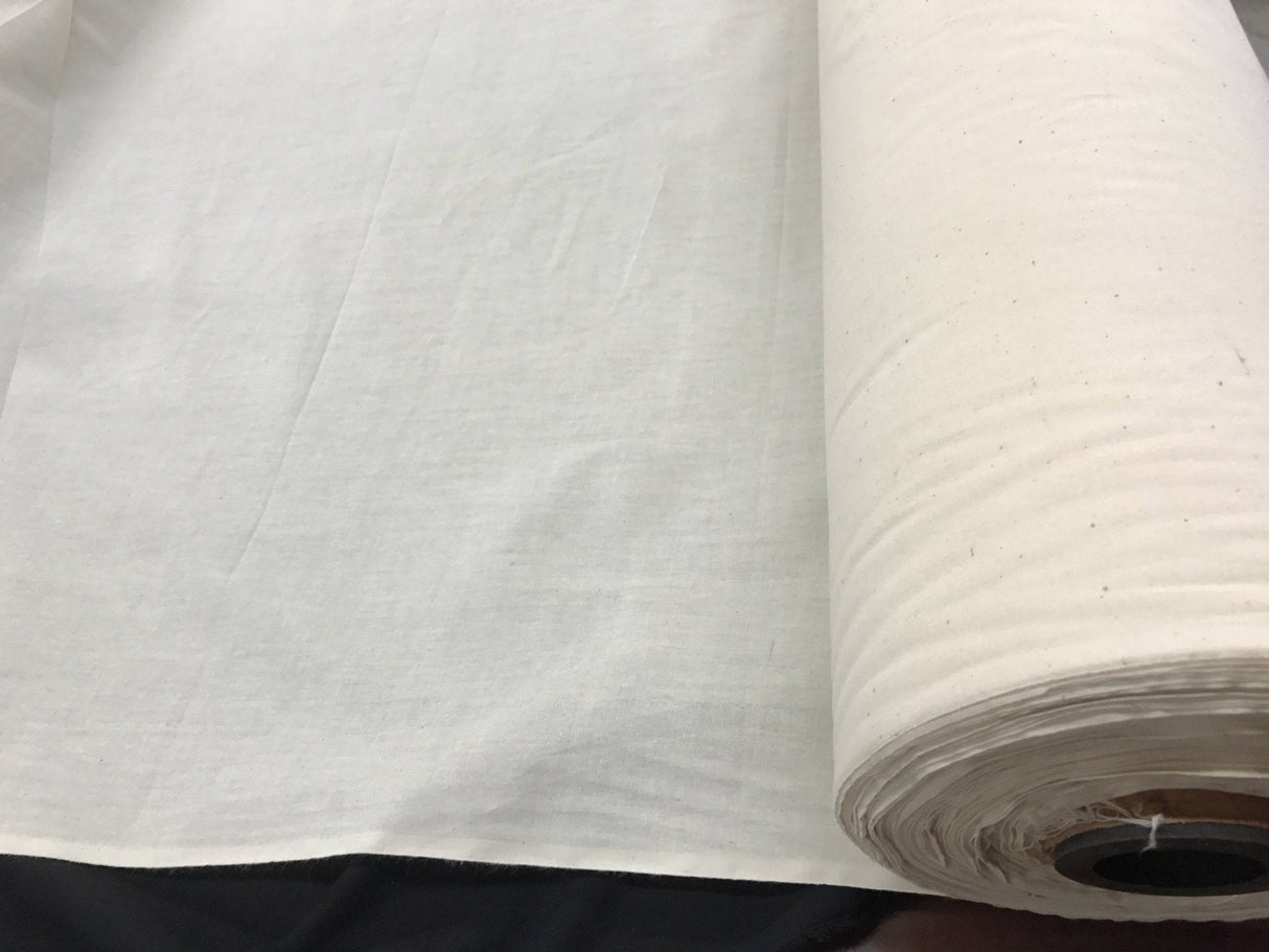 Ivory Muslin 100 Percent Cotton Fabric - Natural Unbleached, 45-48" Width (1 Yard)