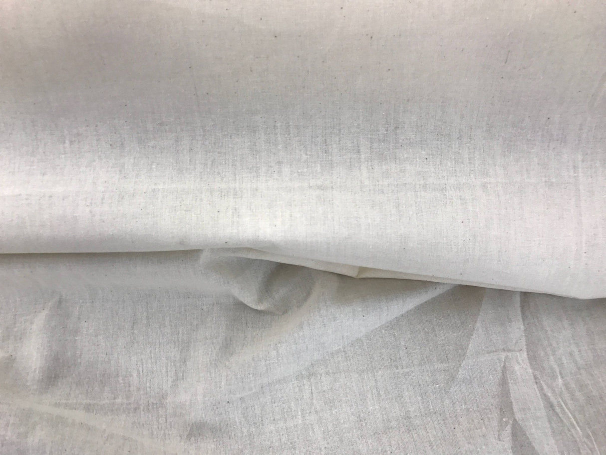 Ivory Muslin 100 Percent Cotton Fabric - Natural Unbleached, 45-48" Width (1 Yard)