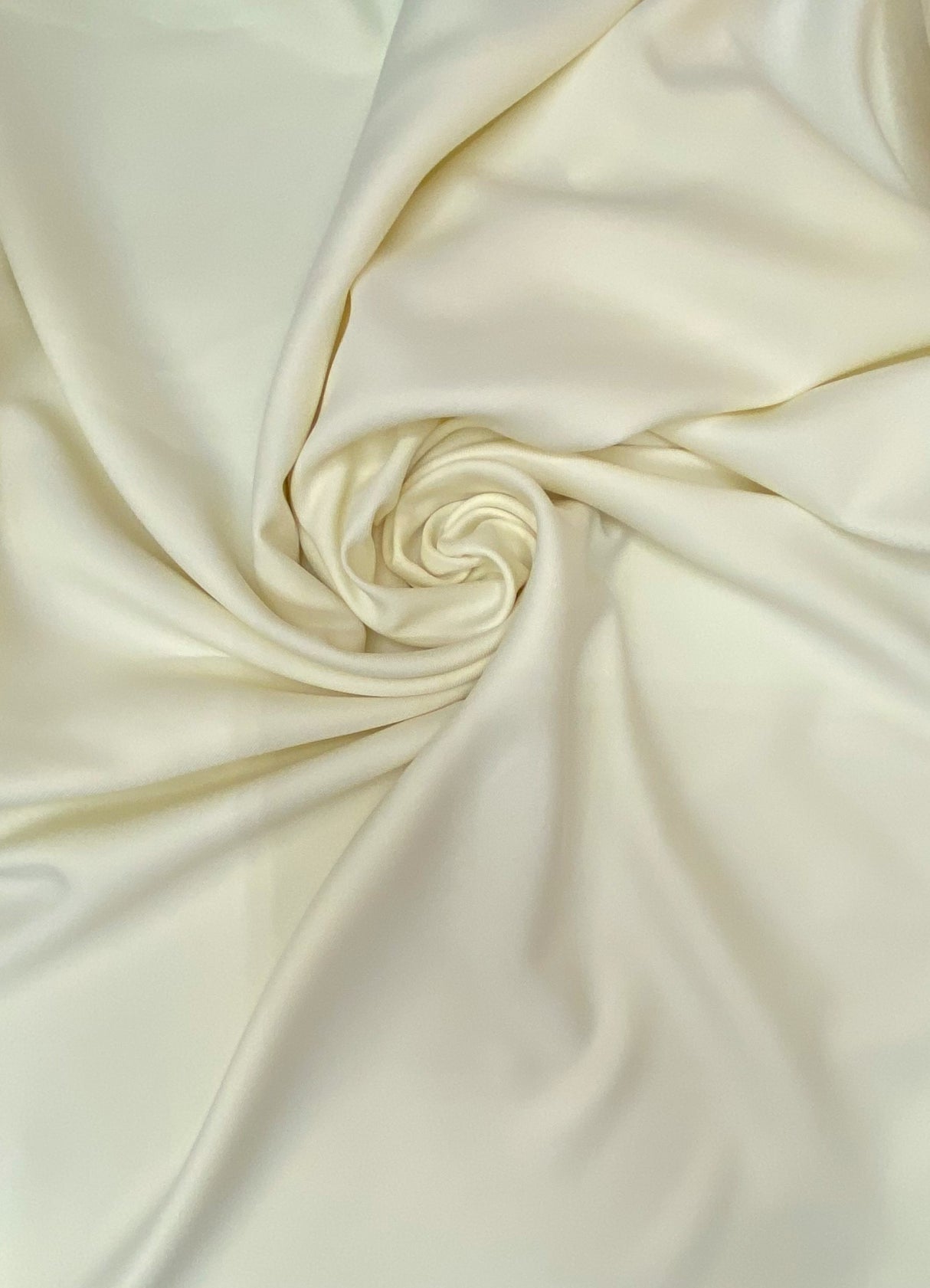 Gabardine Polyester Fabric - Ivory, Heavy Weight, 59/60" Width (1 Yard)
