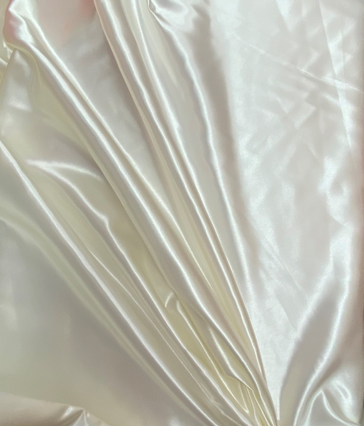 Ivory Bridal Satin Fabric - Ivory, 58"-60" Width (1 Yard)