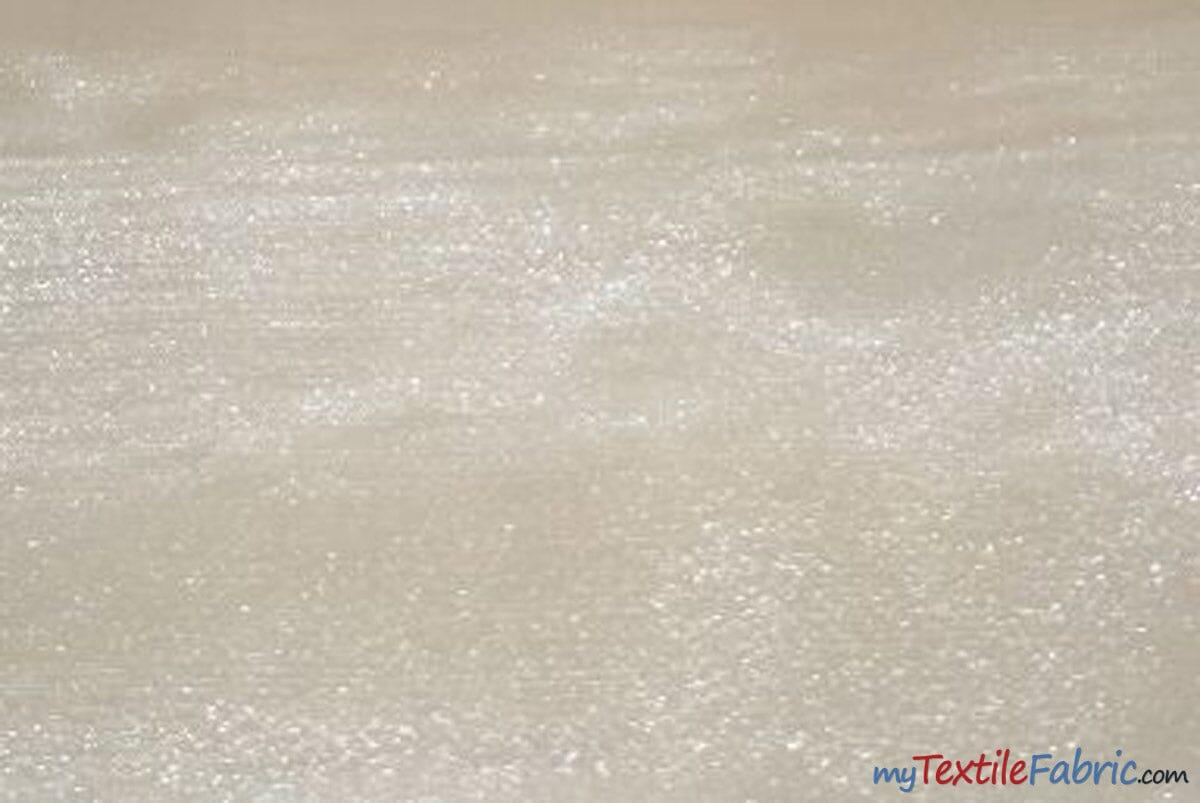 Crystal Organza Polyester Fabric - Sparkle Sheer, 58/60" Width, Yards & Bolts (1 Yard)