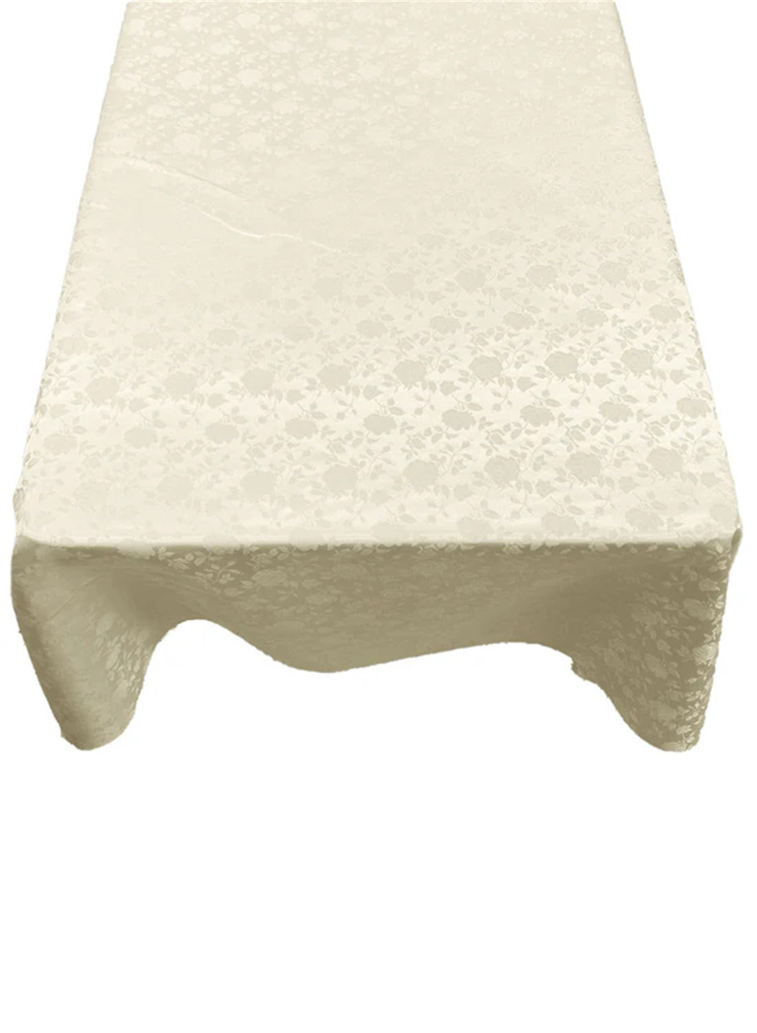 Roses Jacquard Satin Fabric - Rose Pattern, 60" X 108" (1 Piece)