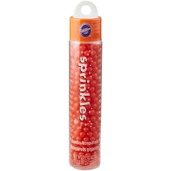 Wilton Orange Jumbo Nonpareils Sprinkles – 1.8 oz.