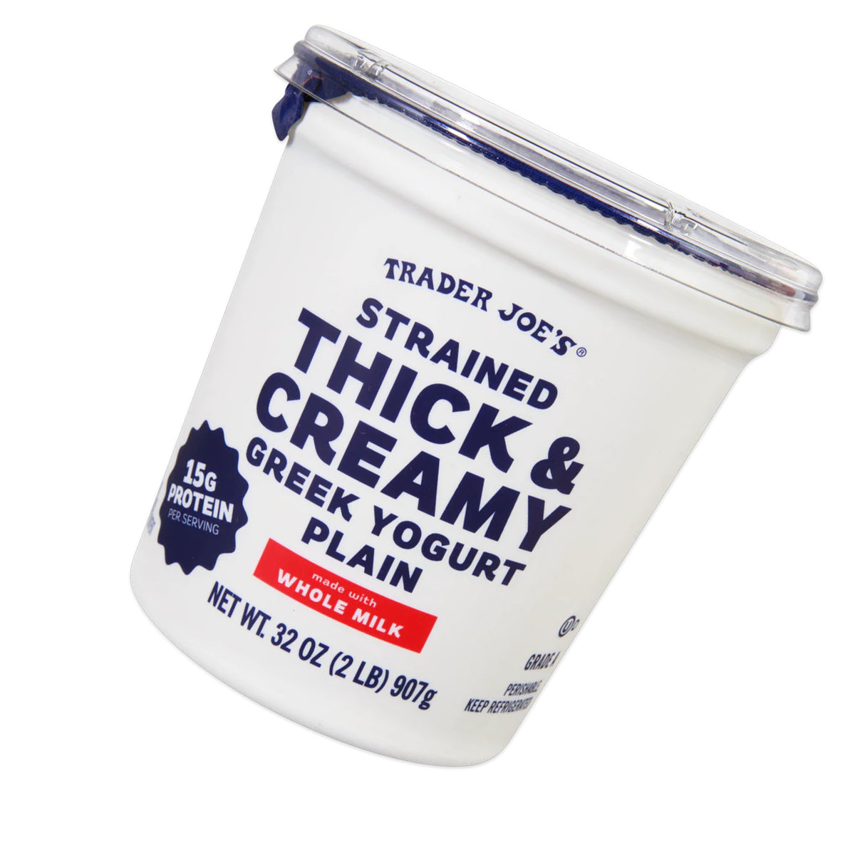 Strained Thick & Creamy Greek Yogurt Plain - 32 Oz