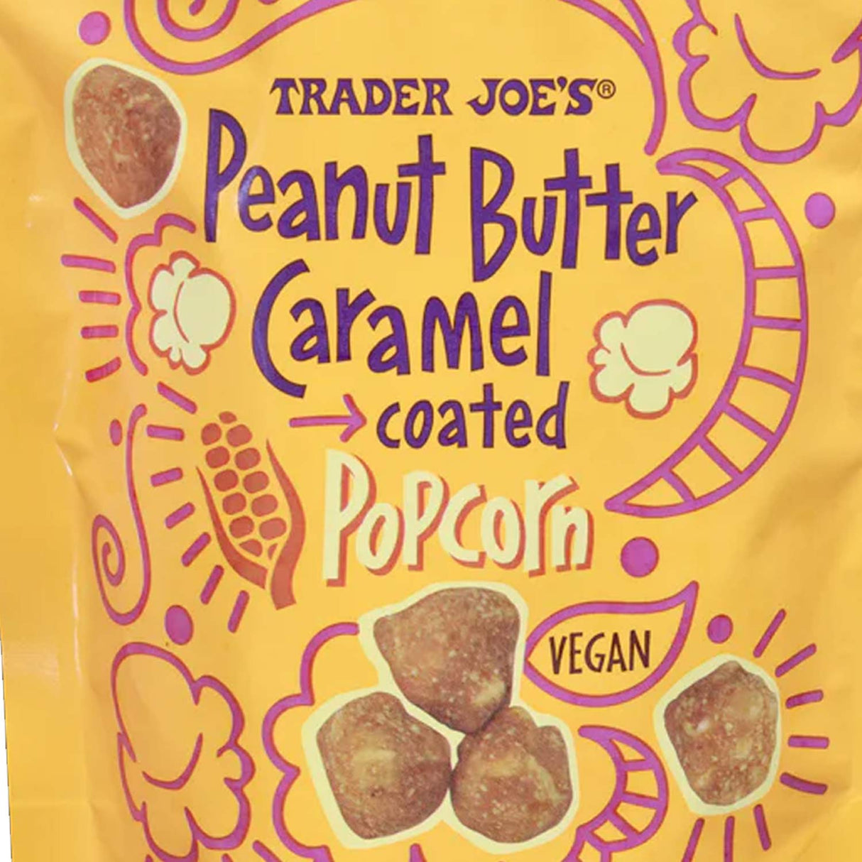 Trader Joe’s Peanut Butter Caramel Coated Popcorn 6 Oz