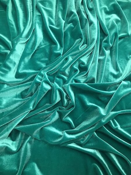 1 Yard Stretch Velvet Fabric Soft 4 Way Stretch for Apparel and Home Decor 60 Inch Width