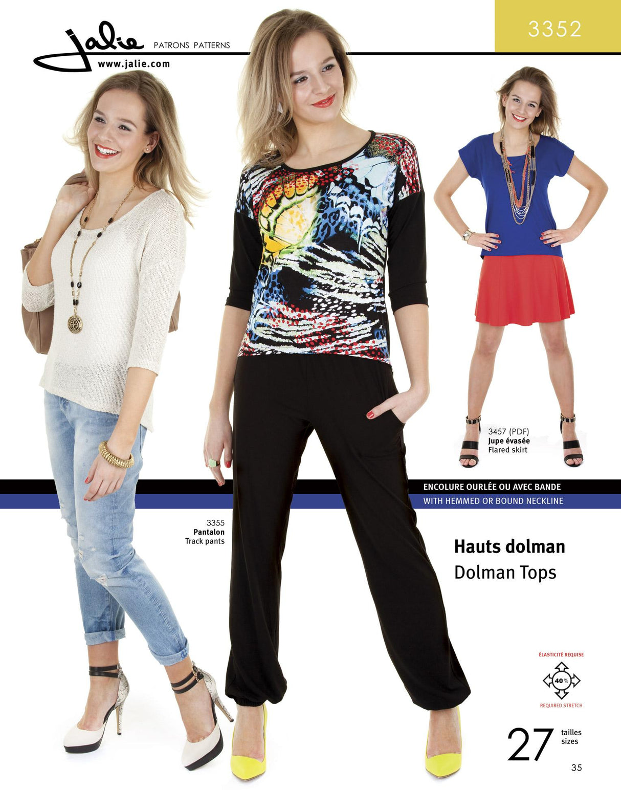 Sewing Pattern: Dolman Tops by Jalie