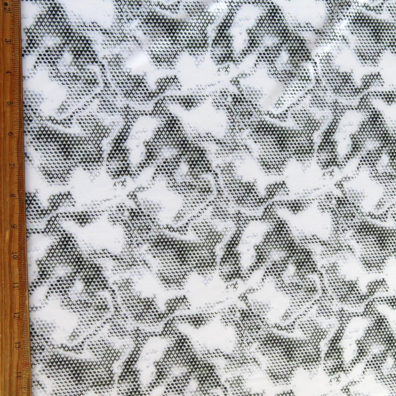 Swim Knit Nylon Spandex Abstract Print