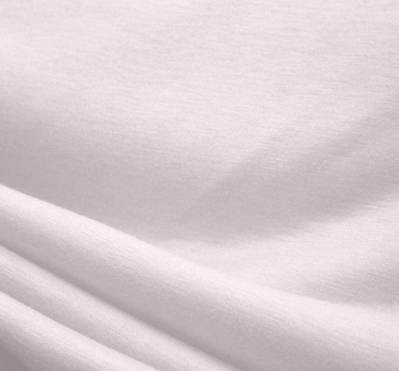 1 Yard Poly Rayon Jersey White Fabric for T Shirts Baby Clothes and Activewear 58/60 Width