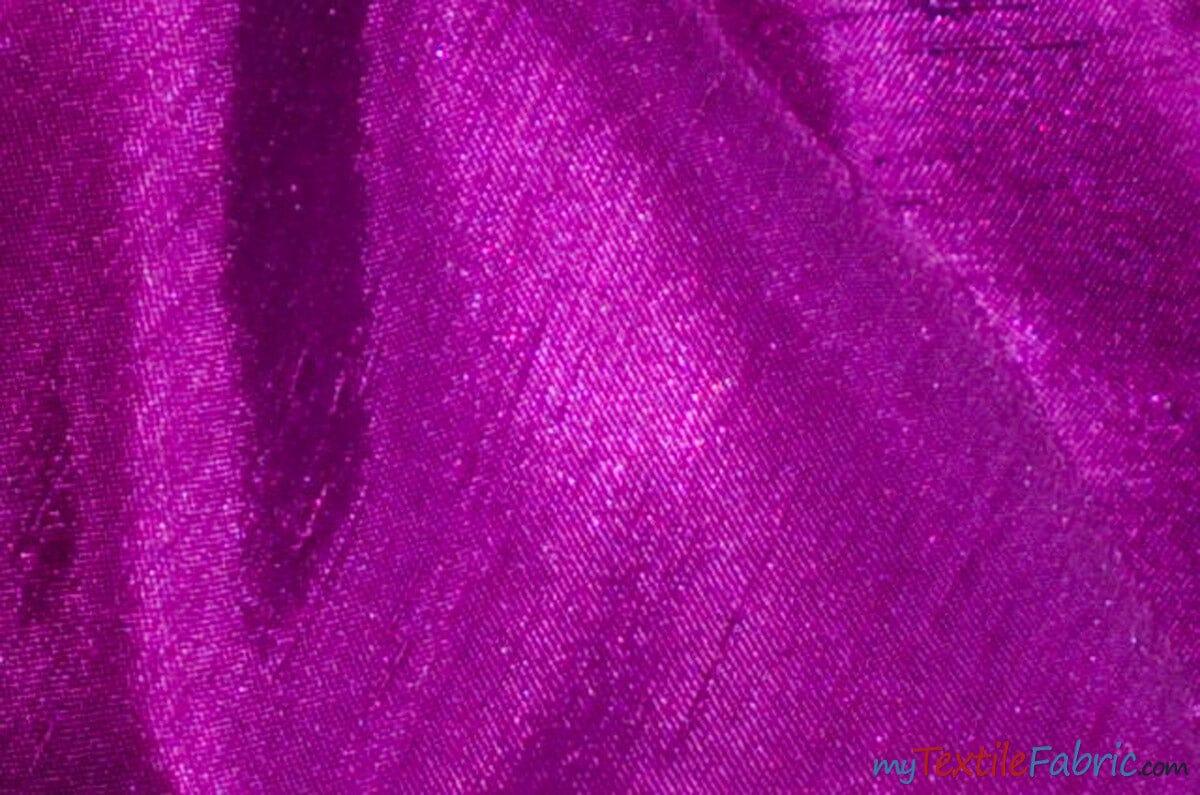 Shantung Satin Polyester Fabric - Reversible Satin Dupioni Silk, Multiple Colors, 58/60" Width (Yards, Bolts, Sample Swatches)