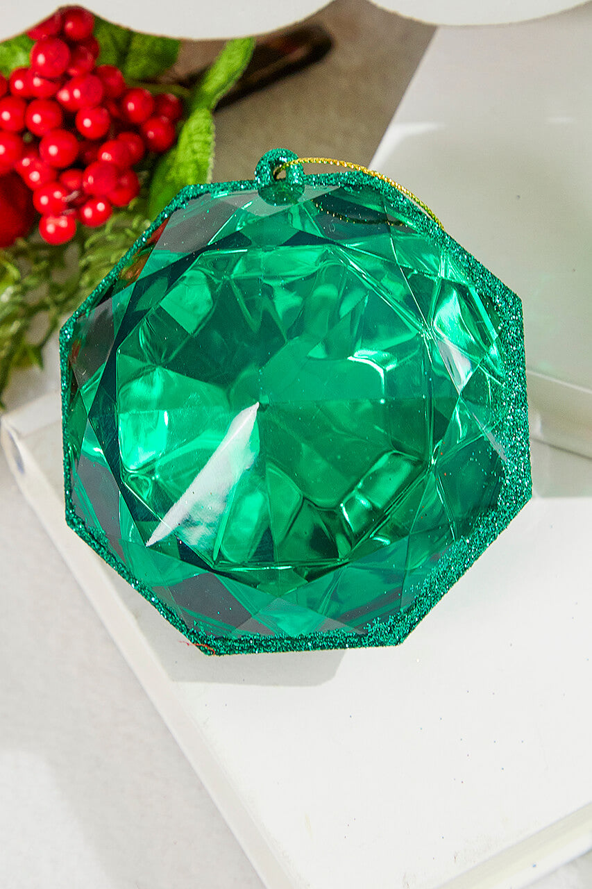 4"-5" Jewel Ornament - Green