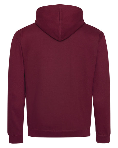 Adult Midweight Varsity Contrast Hooded Sweatshirt