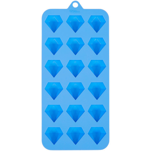 Wilton Diamond Silicone Candy Mold – Blue 18-Cavity