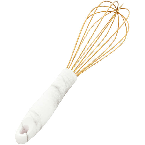 Wilton Large Gold Balloon Whisk with Marble Handle